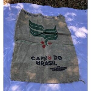 Burlap Cafes Do Coffee Sack Bag Jute Sturdy Heavy Fabric Coffee House Art Decor